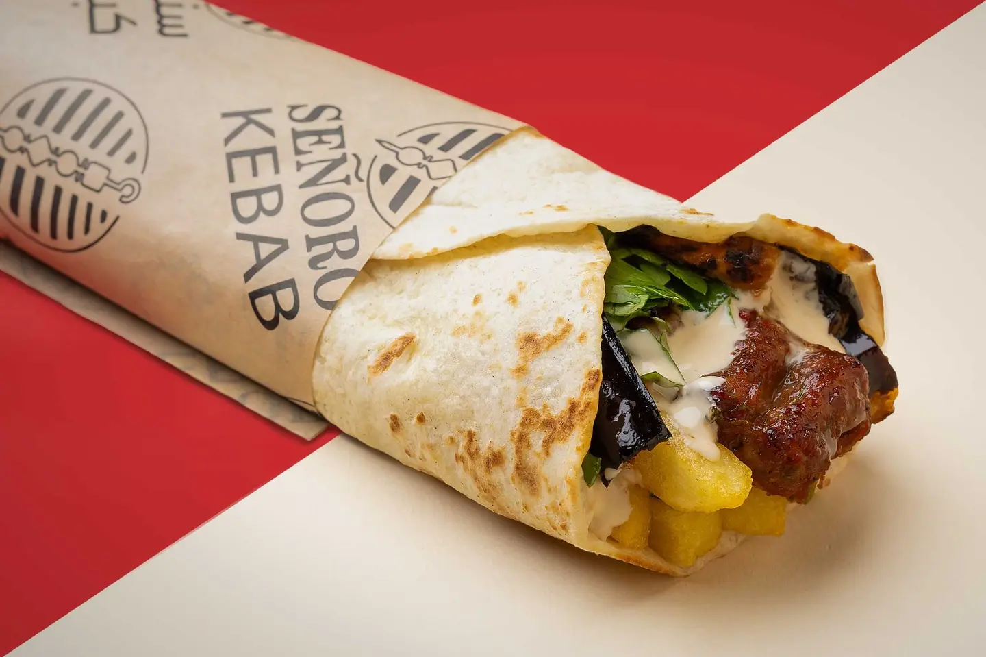 كباب باذنجان ساندويتش