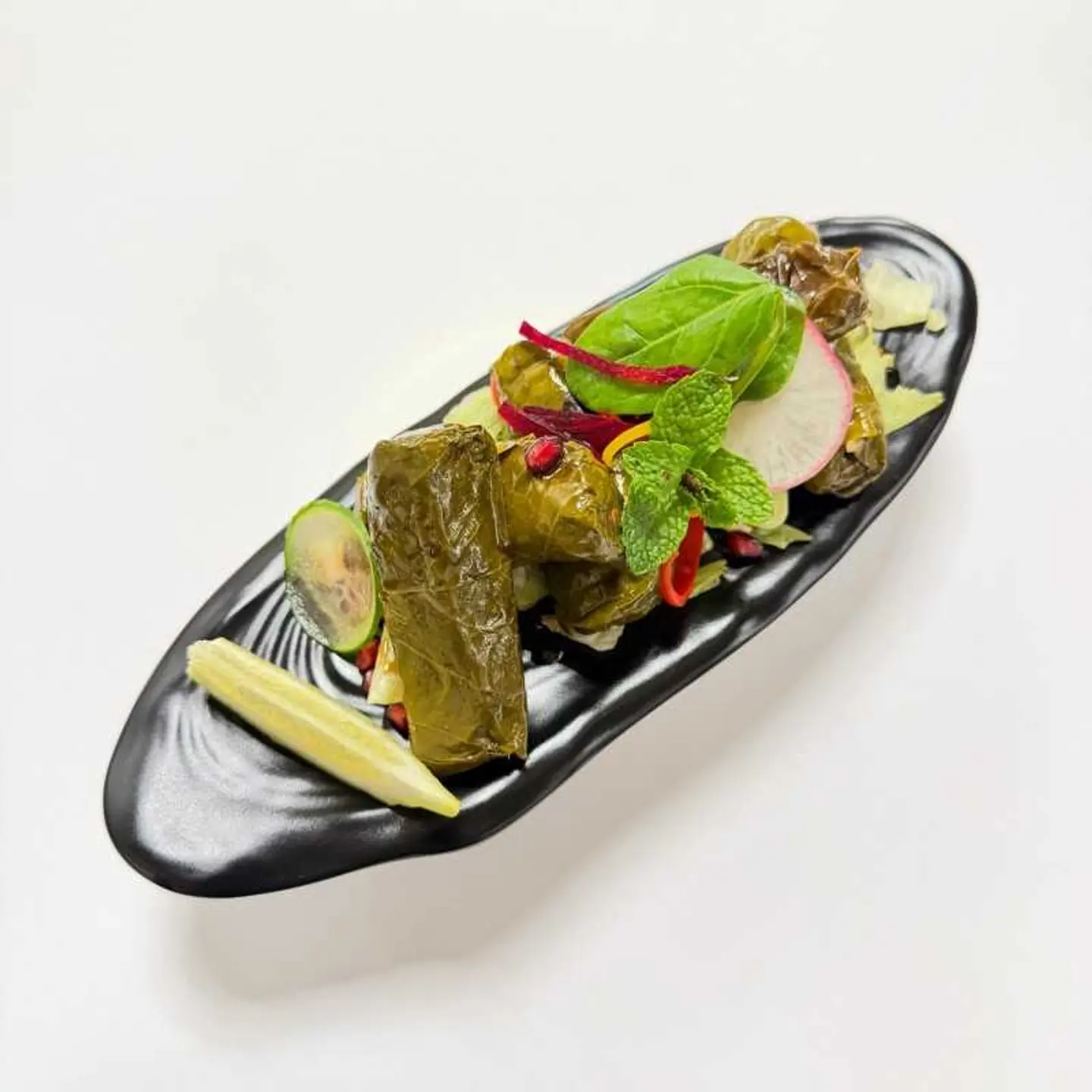 Stuffed Grape Leaves.