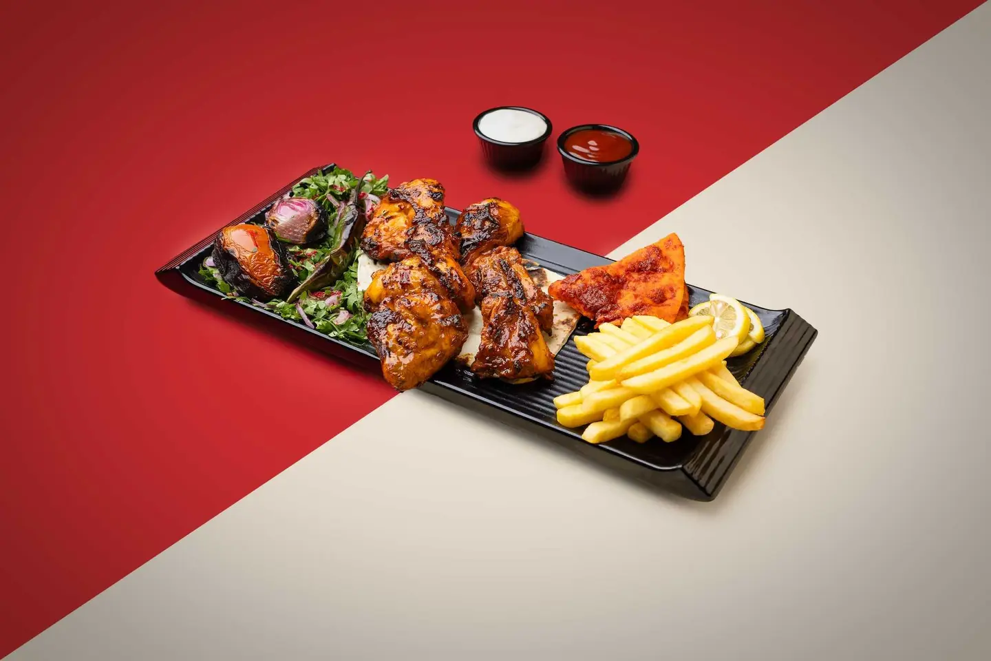 Charcoal Grilled Chicken.