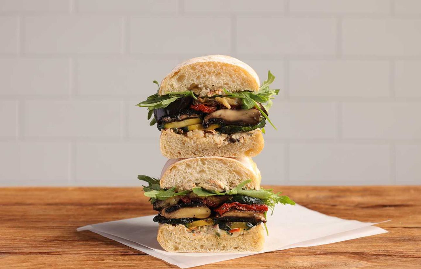 Veggies & Feta Sandwich