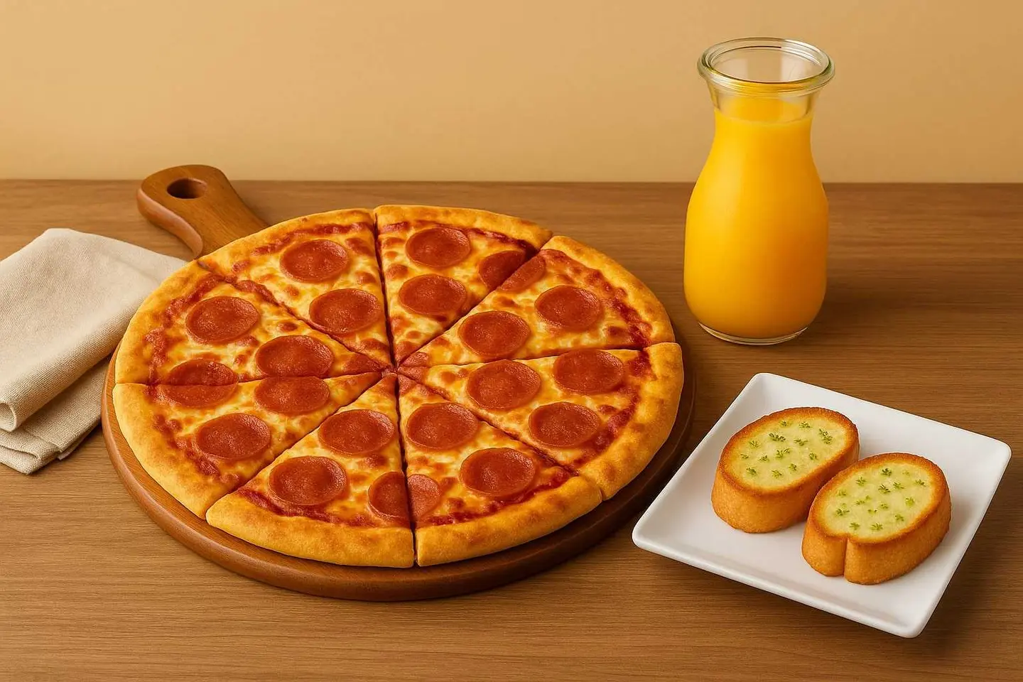 وجبة بيتزا لشخص واحد