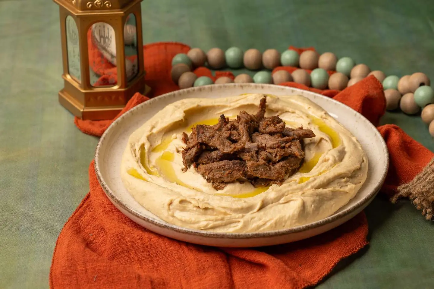 حمص بشاورما اللحم