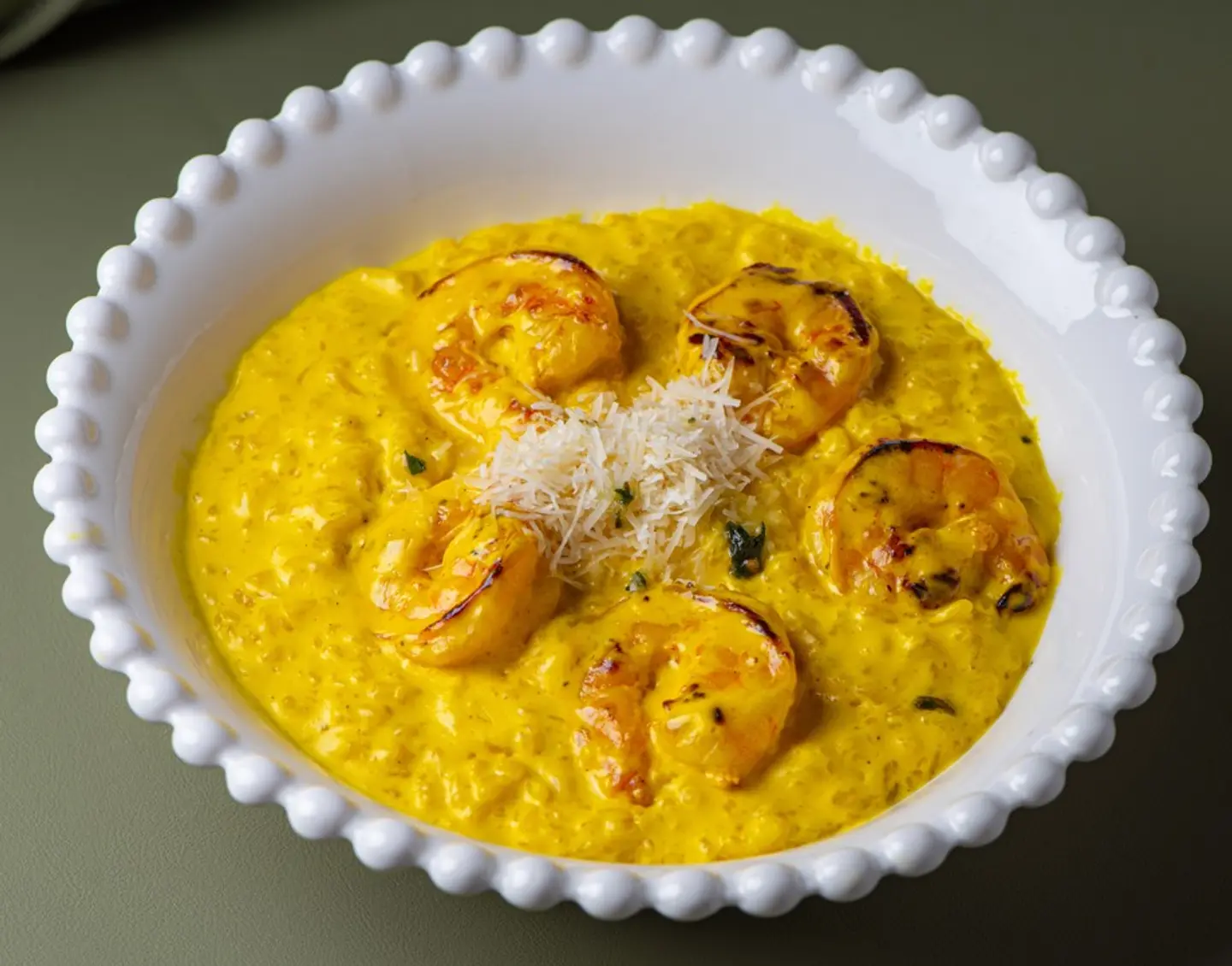 ريزوتو زعفران جمبري