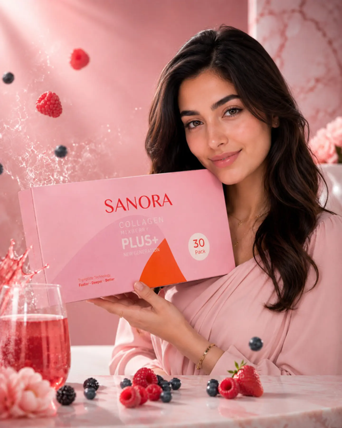Sanora Collagen Mixberry Plus