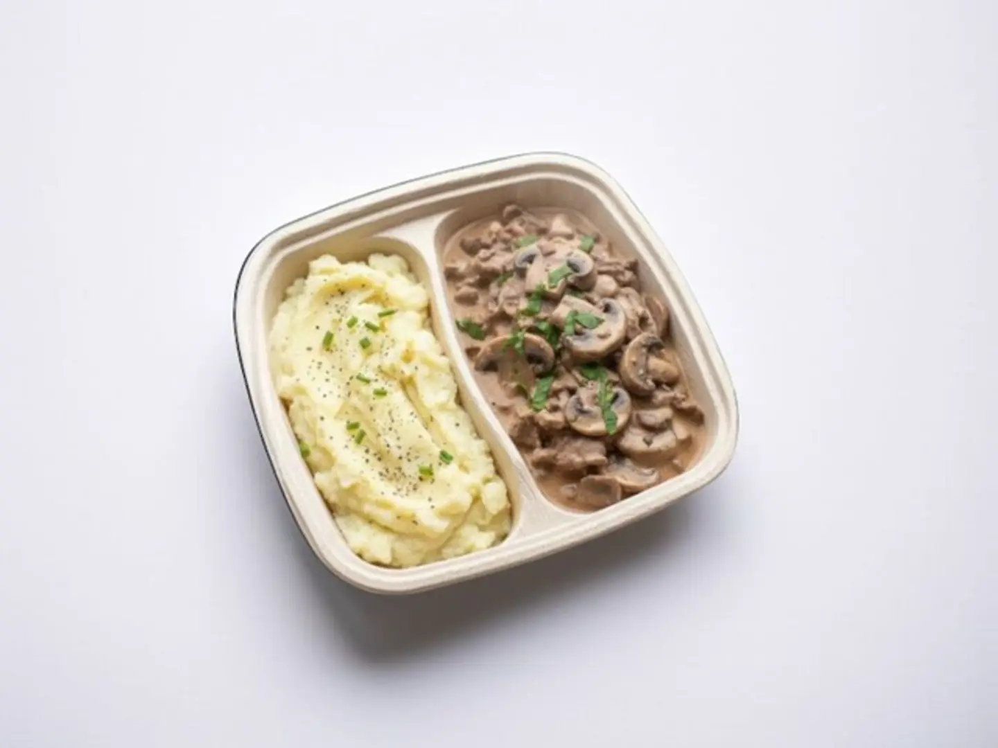 Beef Stroganoff With Mashed Potatoes