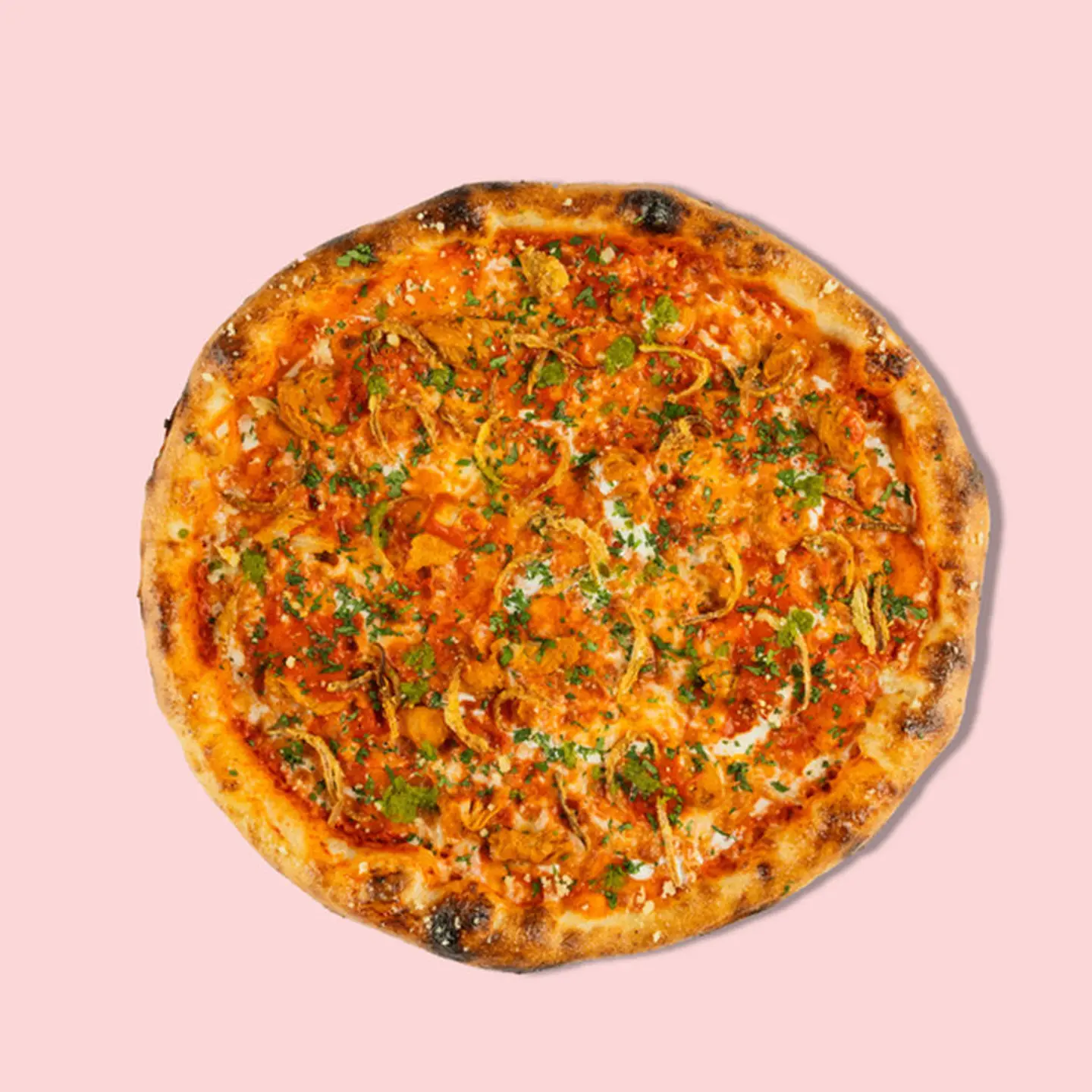 بيتزا الدجاج بالزبدة