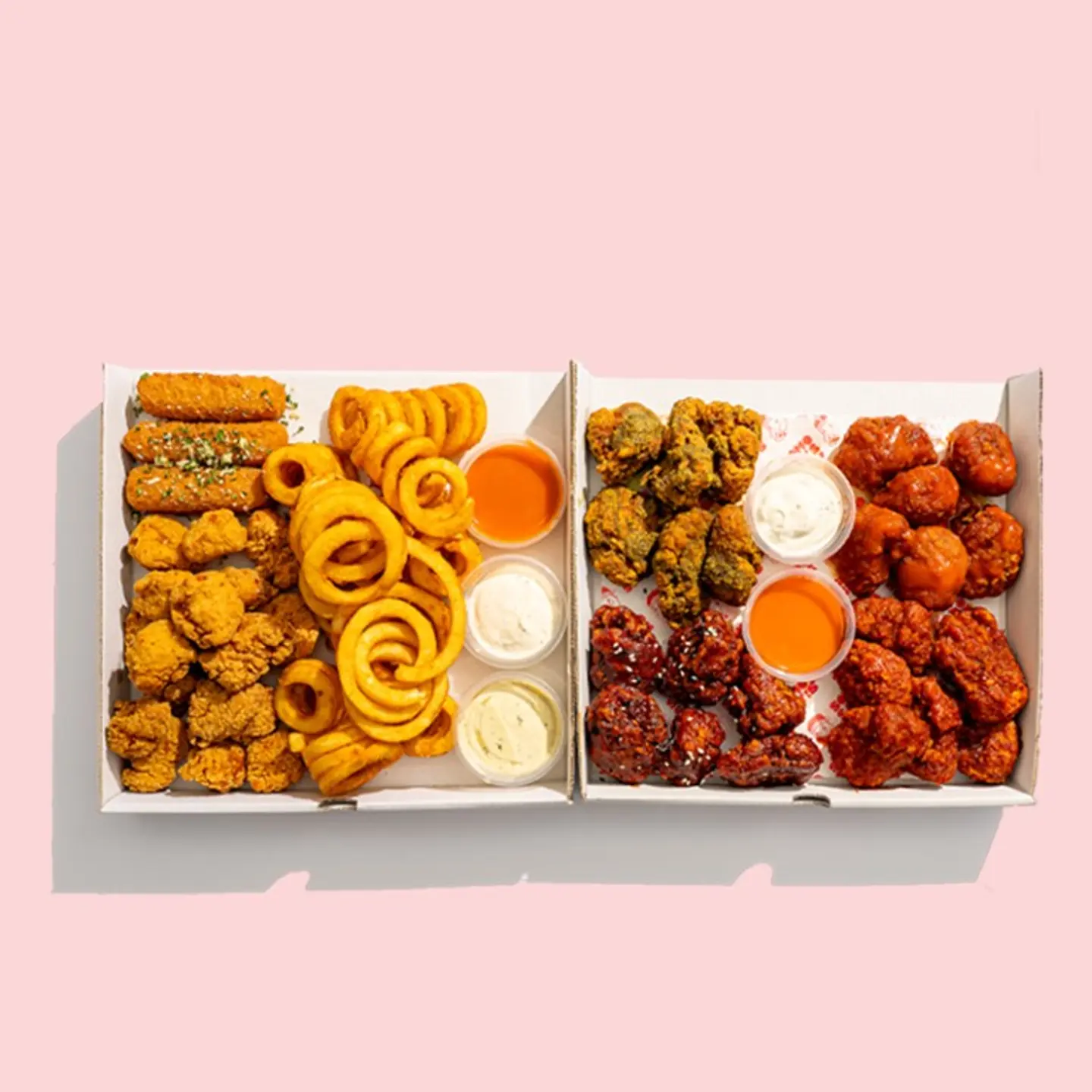 كومبو بوكس المقبلات مع بوكس الأجنحة