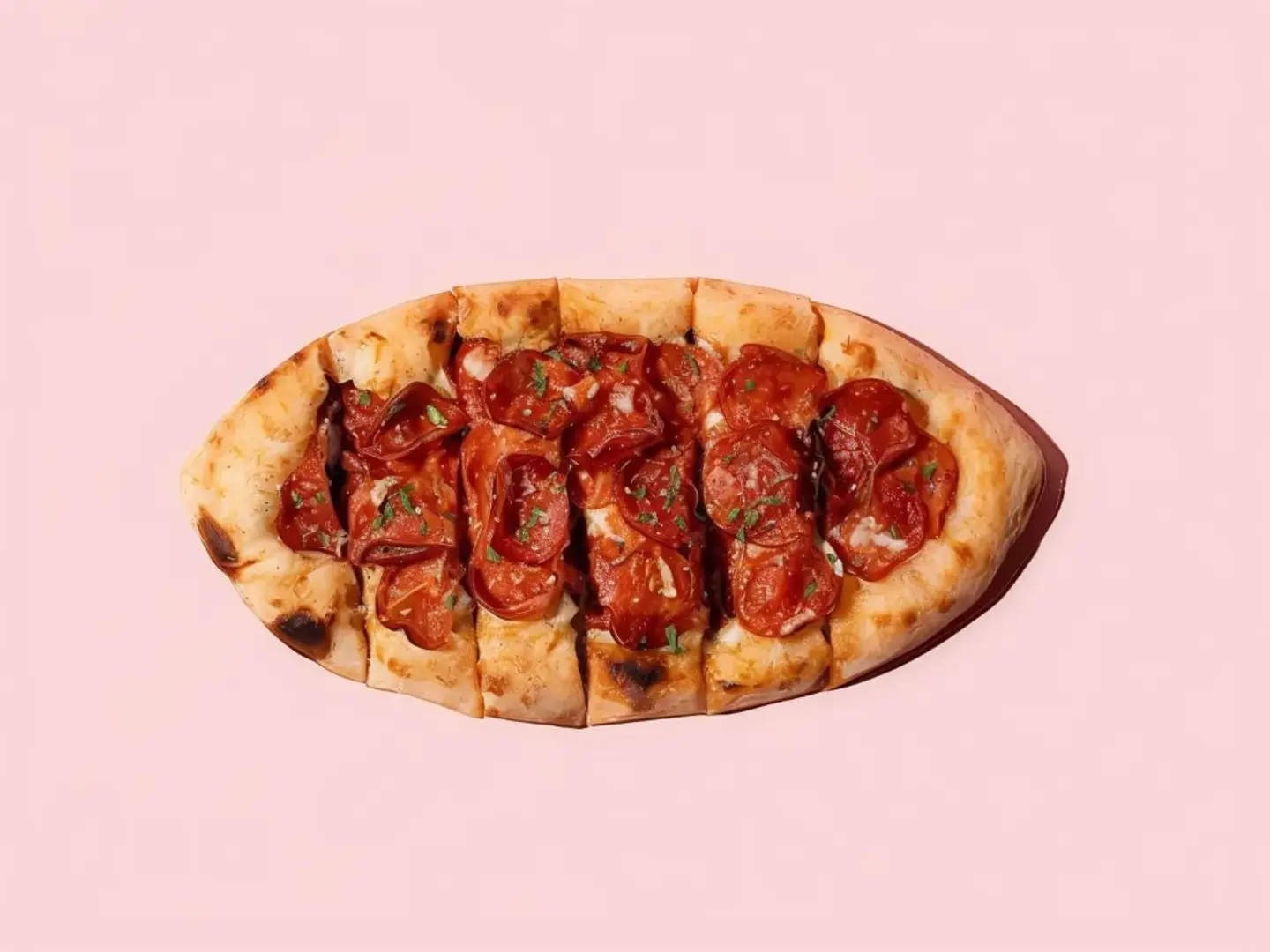 خبز الثوم بالببروني والجبن