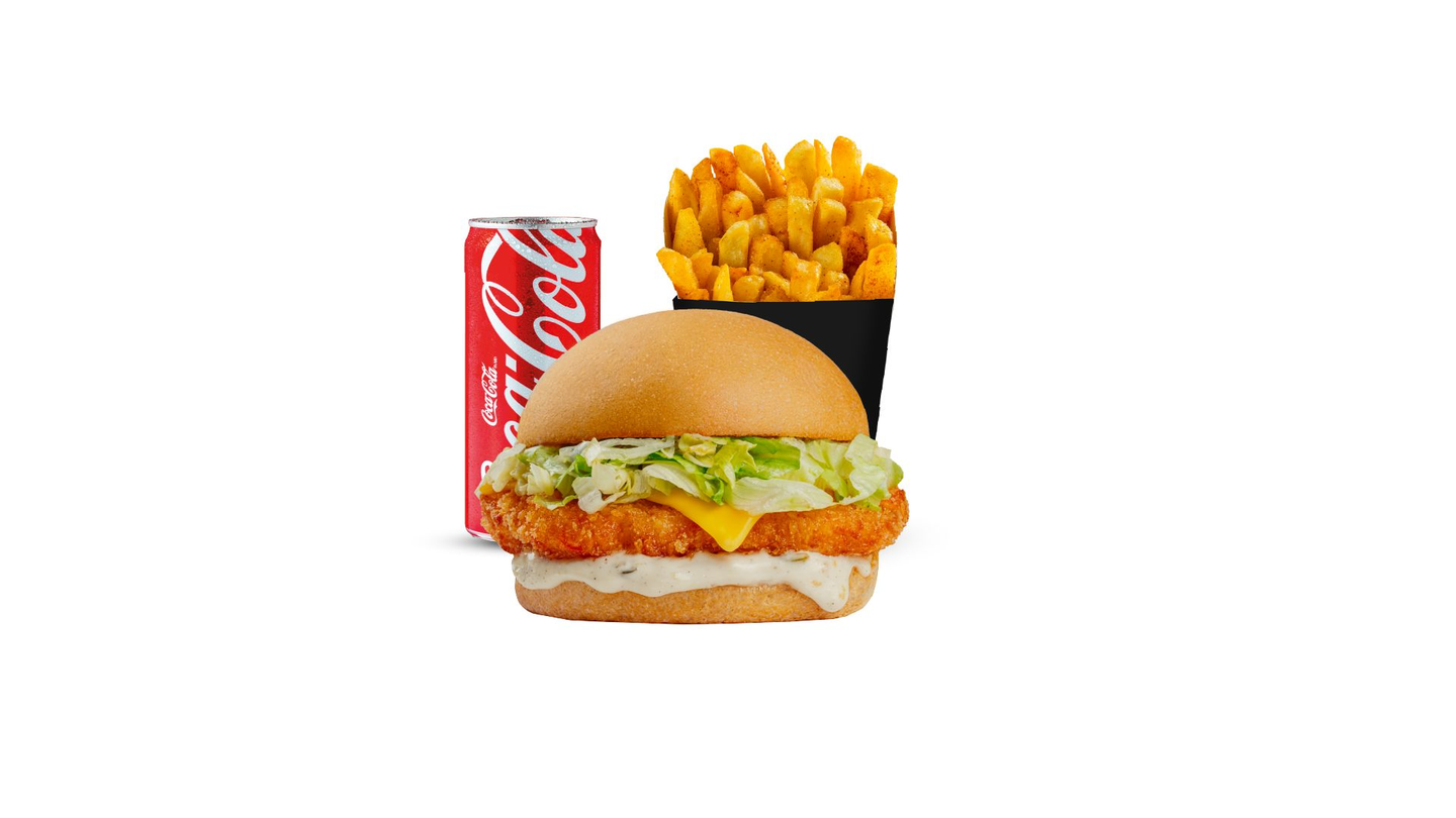 Shrimp Burger Meal