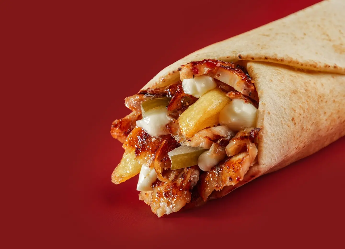 شاورما فليفلة دخنة.