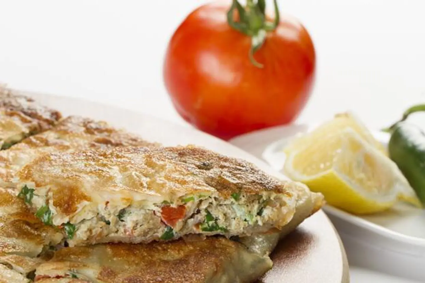 Double Vegetable And Meat Mutabbaq