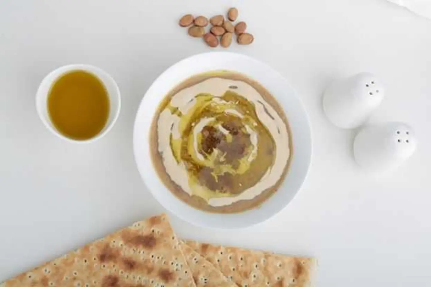 A Plate Of Fava Beans With Clarified Butter