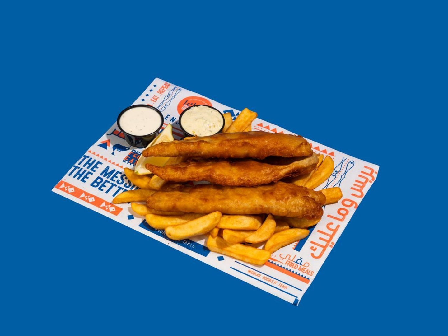 Fish N Chips (3 Pcs)