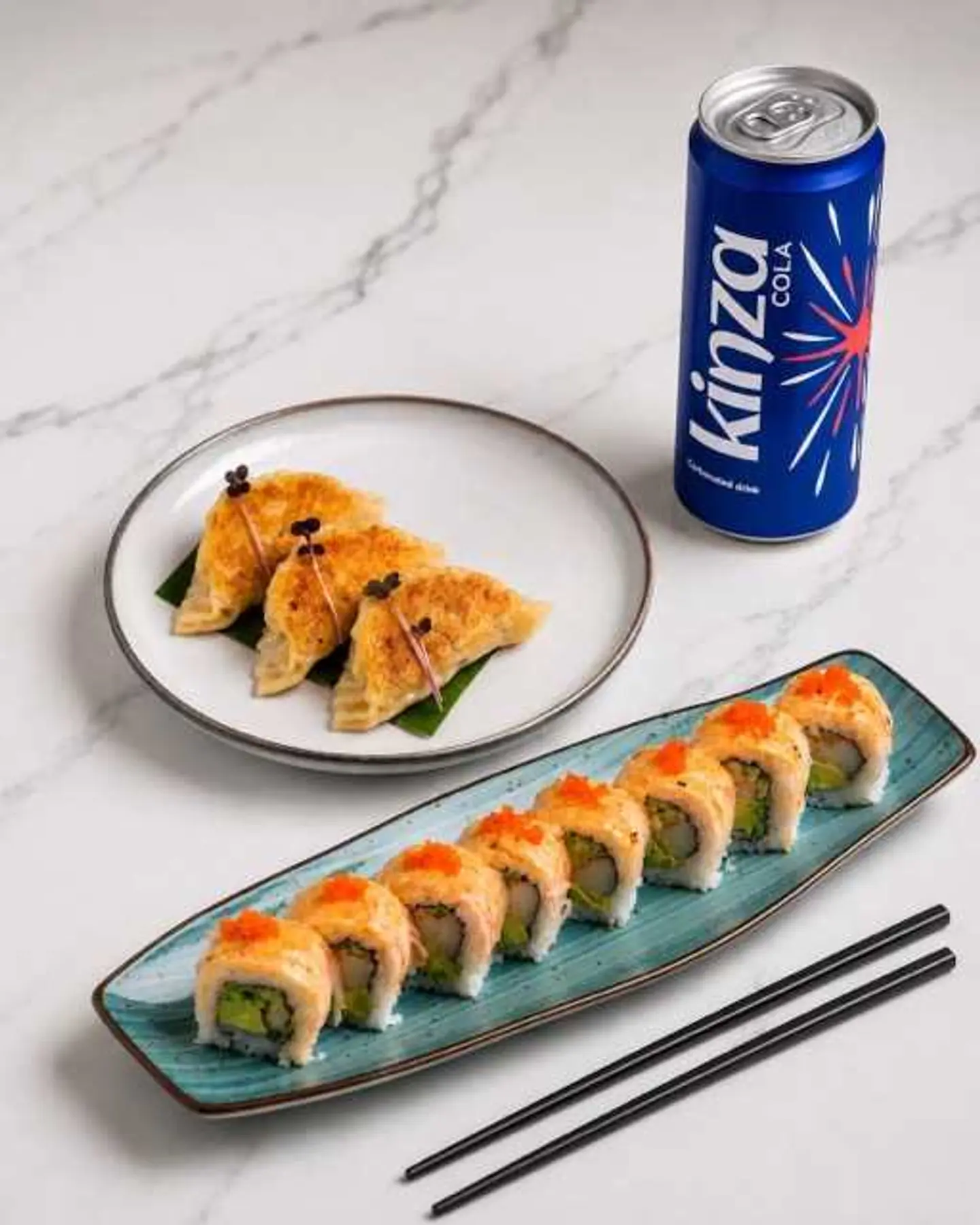 Lunch Combo Roll + Gyoza + Drink
