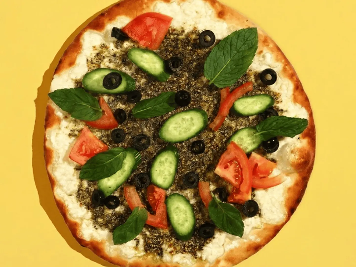 Akawi Cheese With Thyme & Vegetables