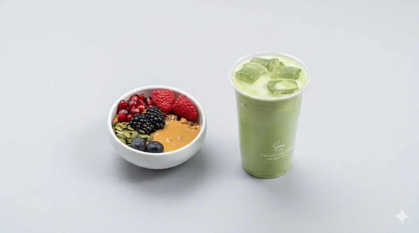 Golden Crunch + Ice Matcha Offer