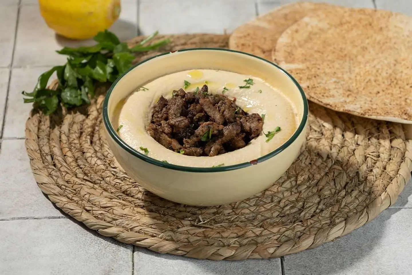 Hummus Beef Shawarma
