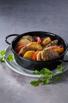 صينية كفتة بالبطاطا