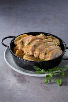 صينية دجاج بالبطاطا