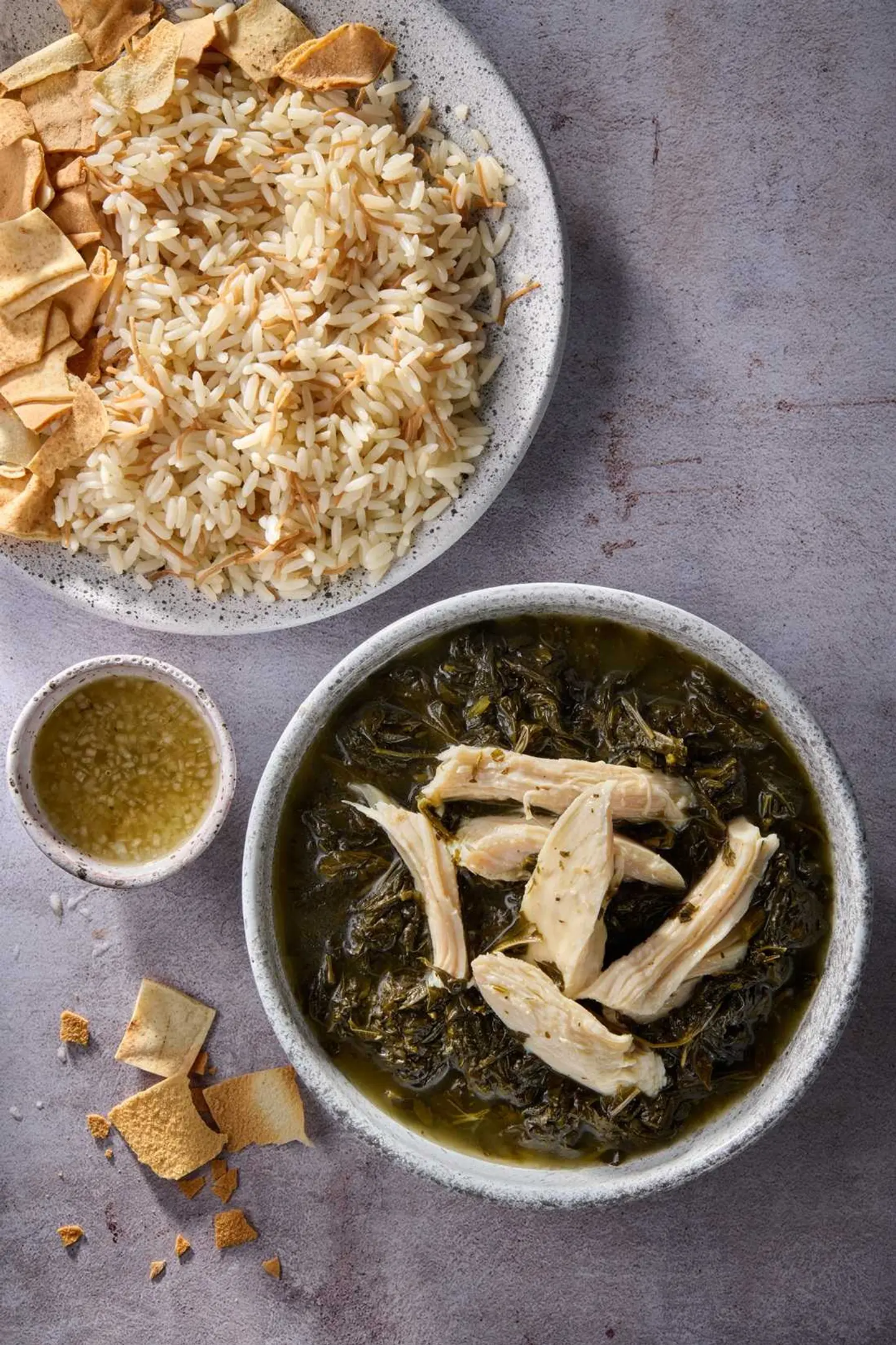 ملوخية بالدجاج