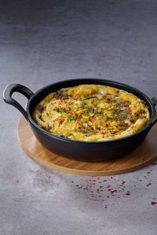 صينية بطاطا مفرّكة