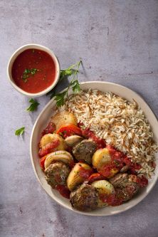 كفتة وبطاطا