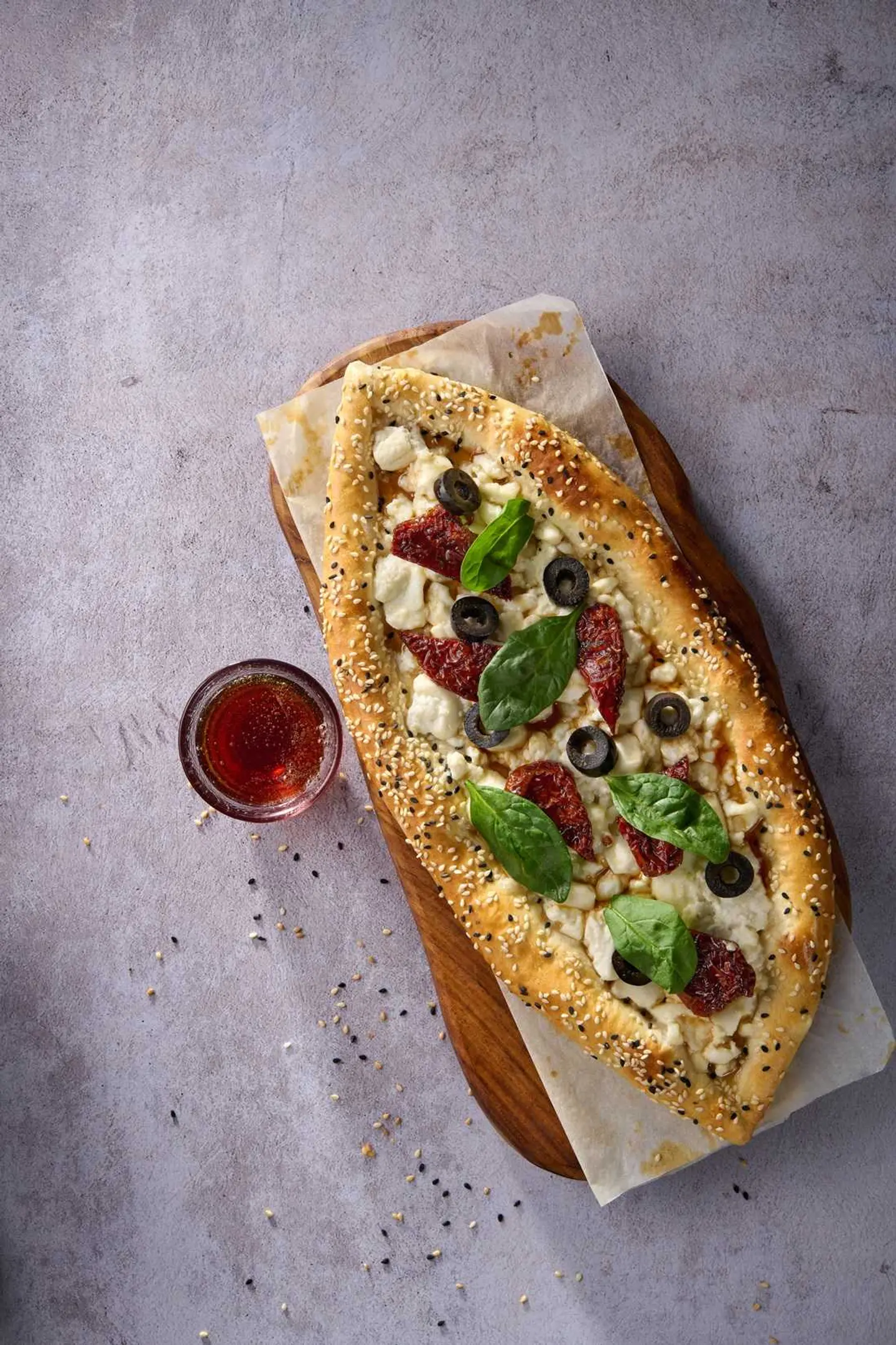 Fusion Nabulsi Cheese Fatayer With Honey