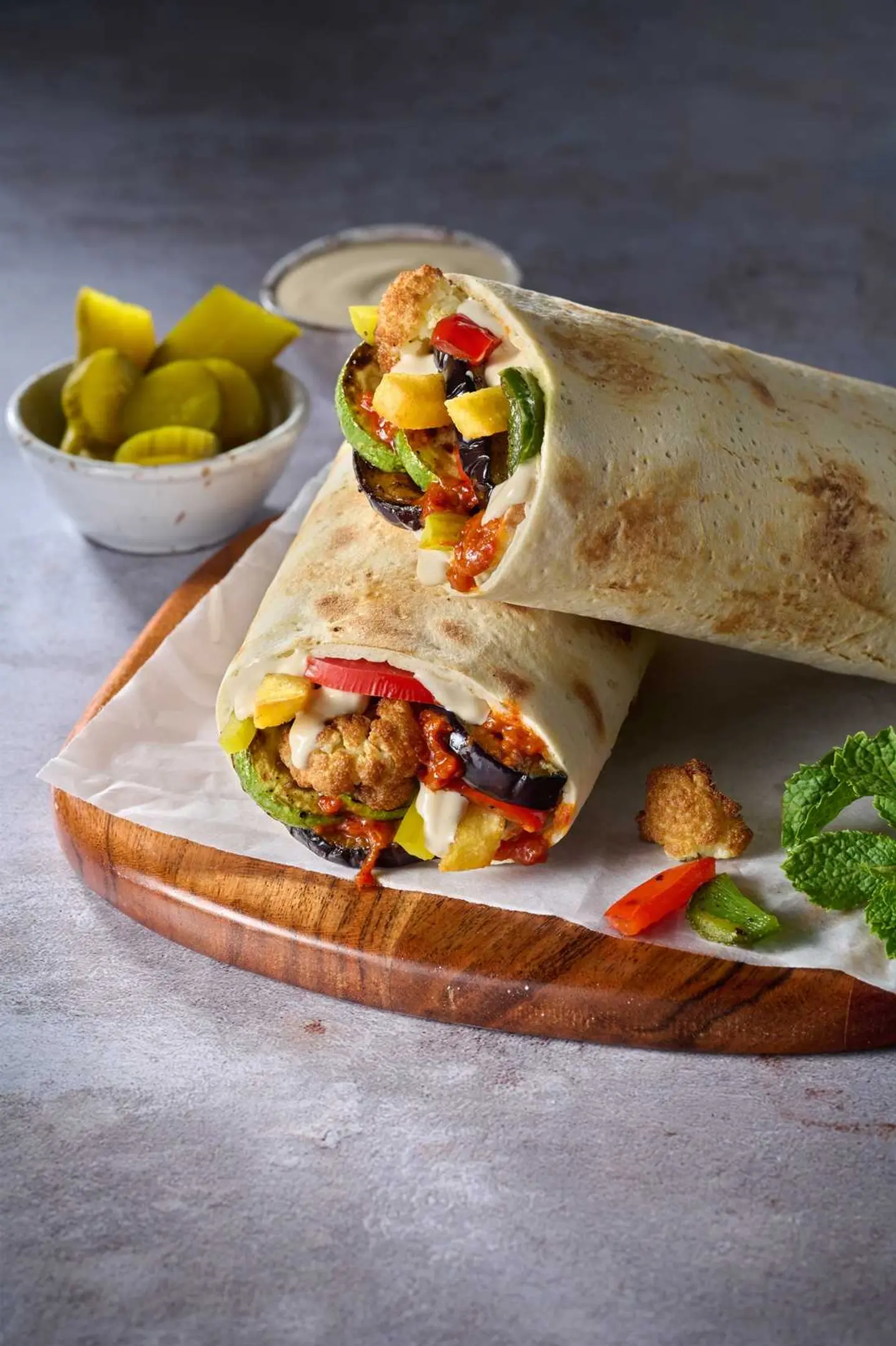 Flaming Vegetarian Wrap