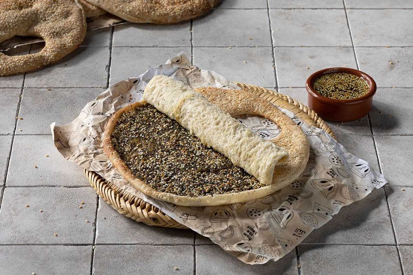 كعك زعتر