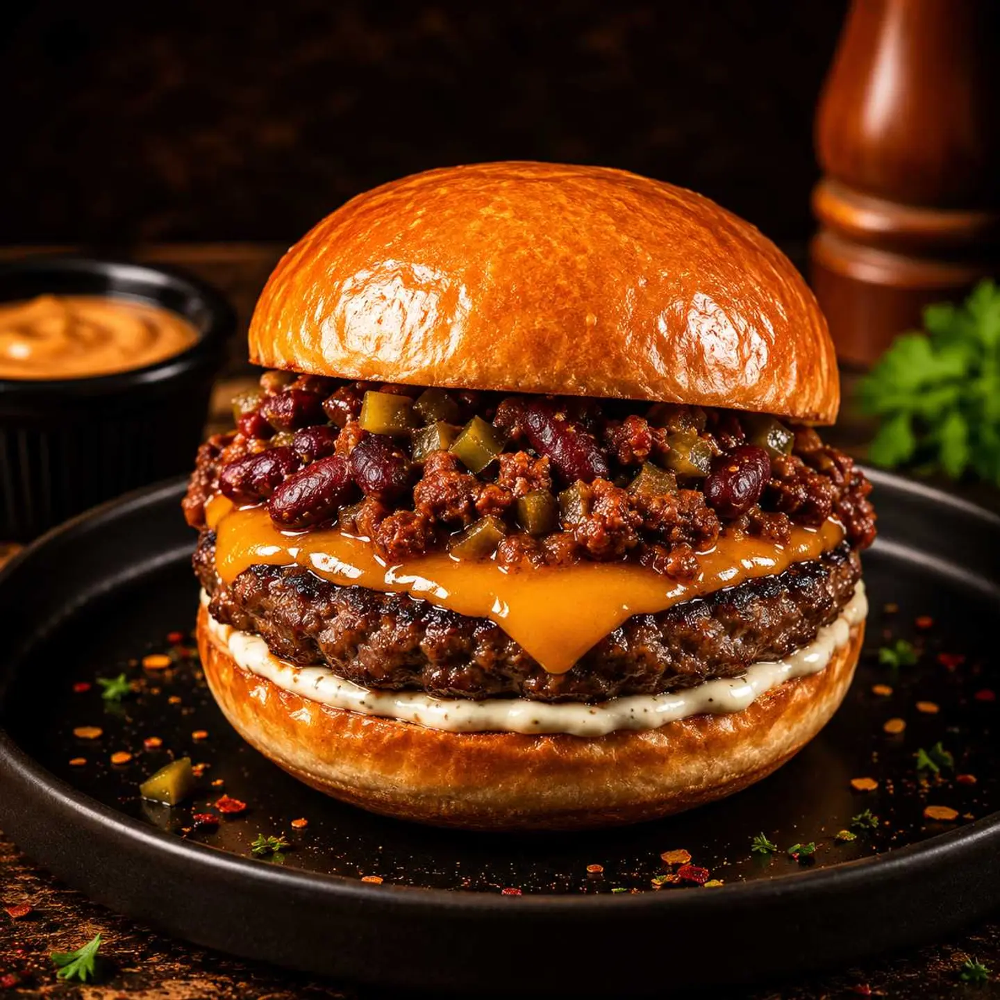 Chilli Beef Burger
