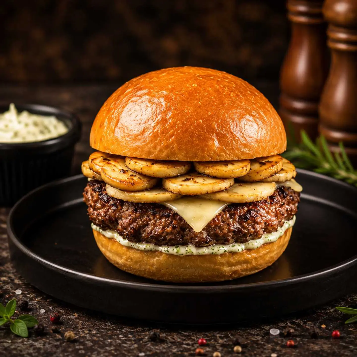 Truffle Mushroom Burger