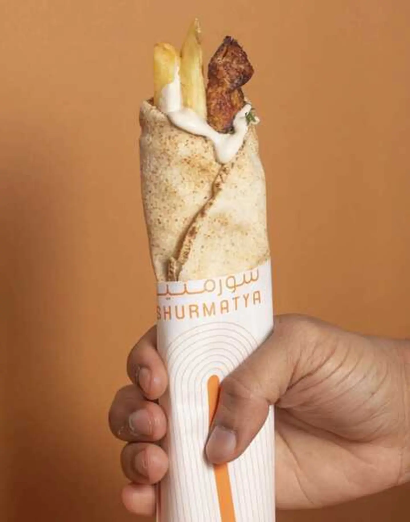 كباب دجاج خبز لبناني