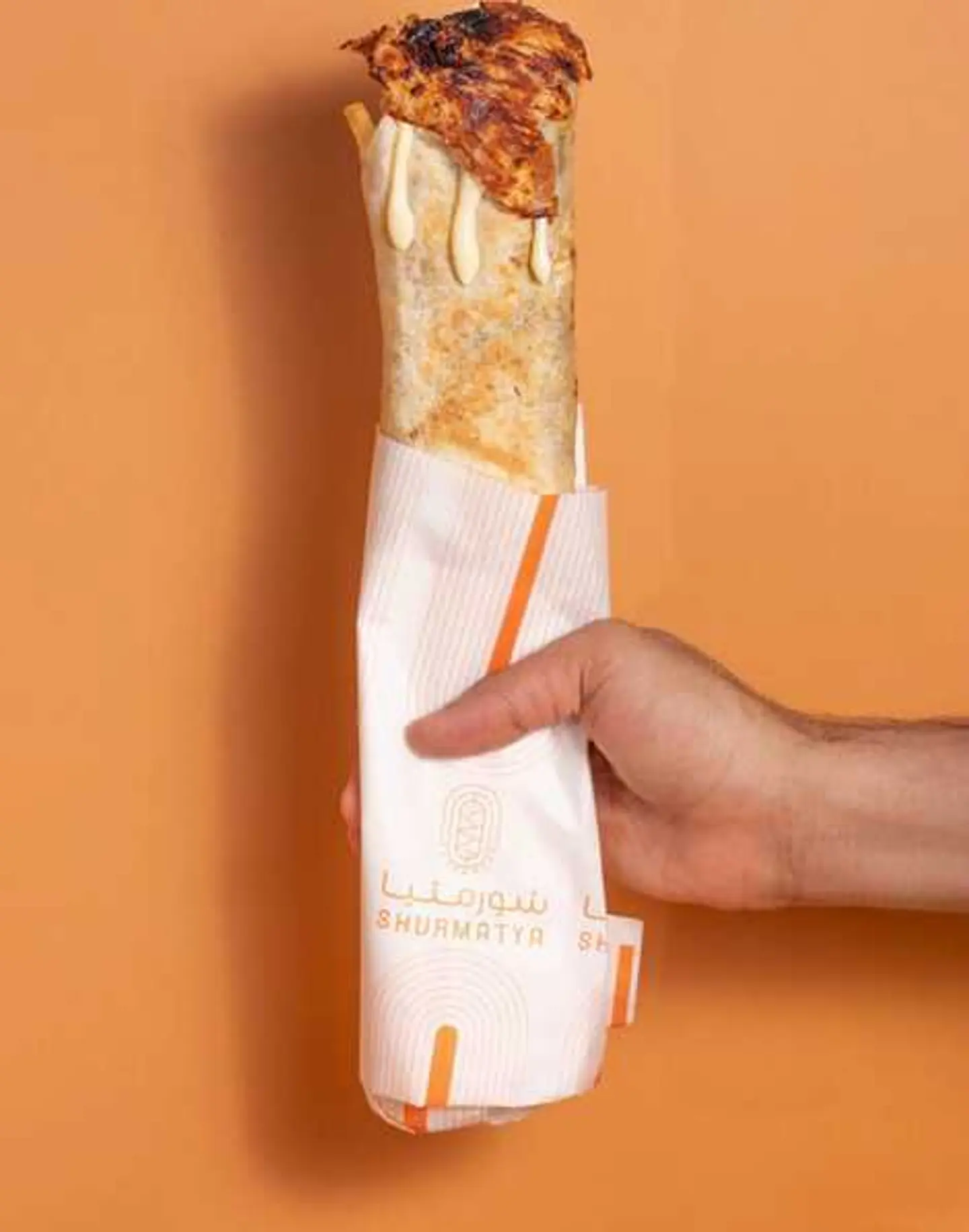 شاورما خبز صاج كبير