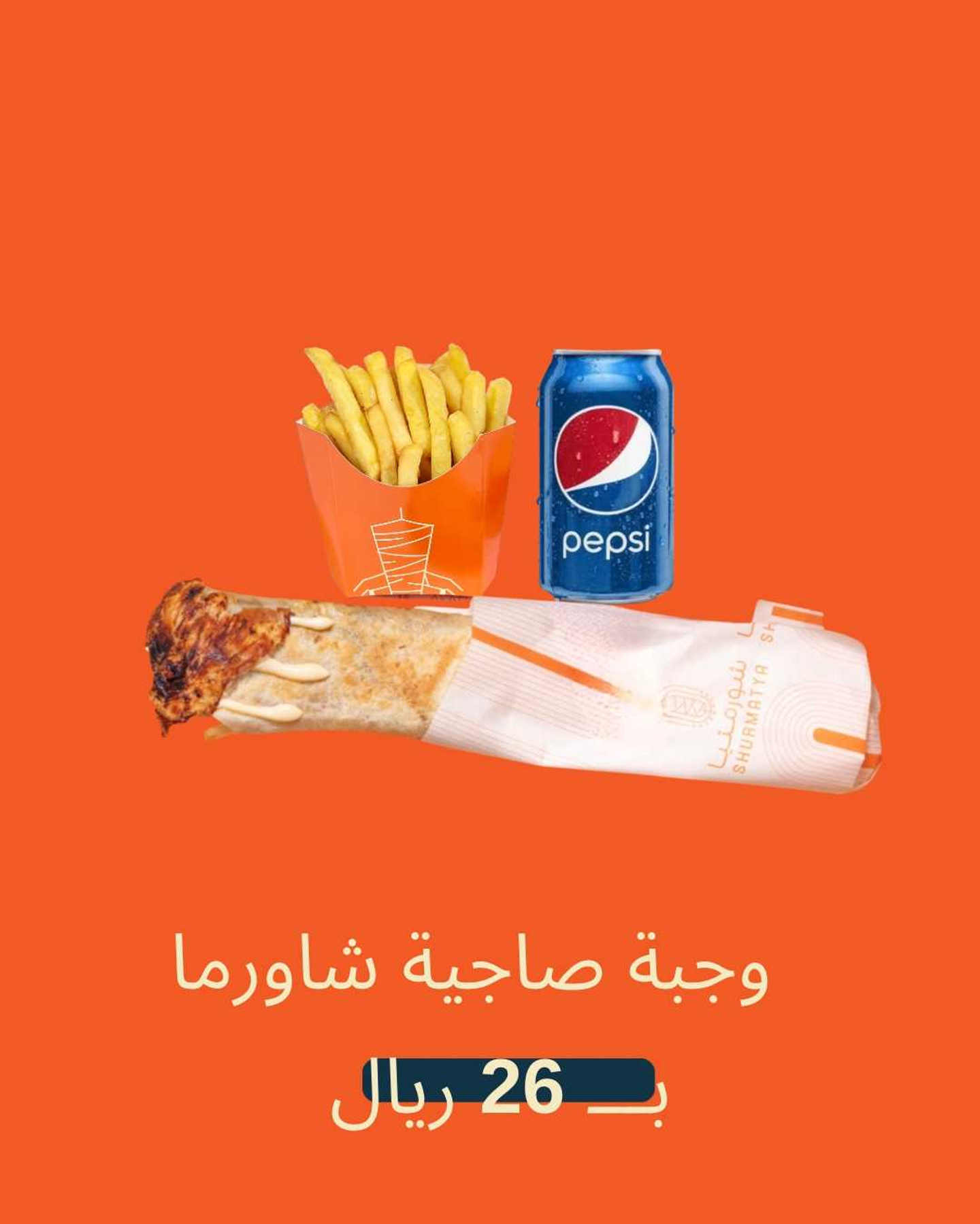 وجبة صاجية شاورما