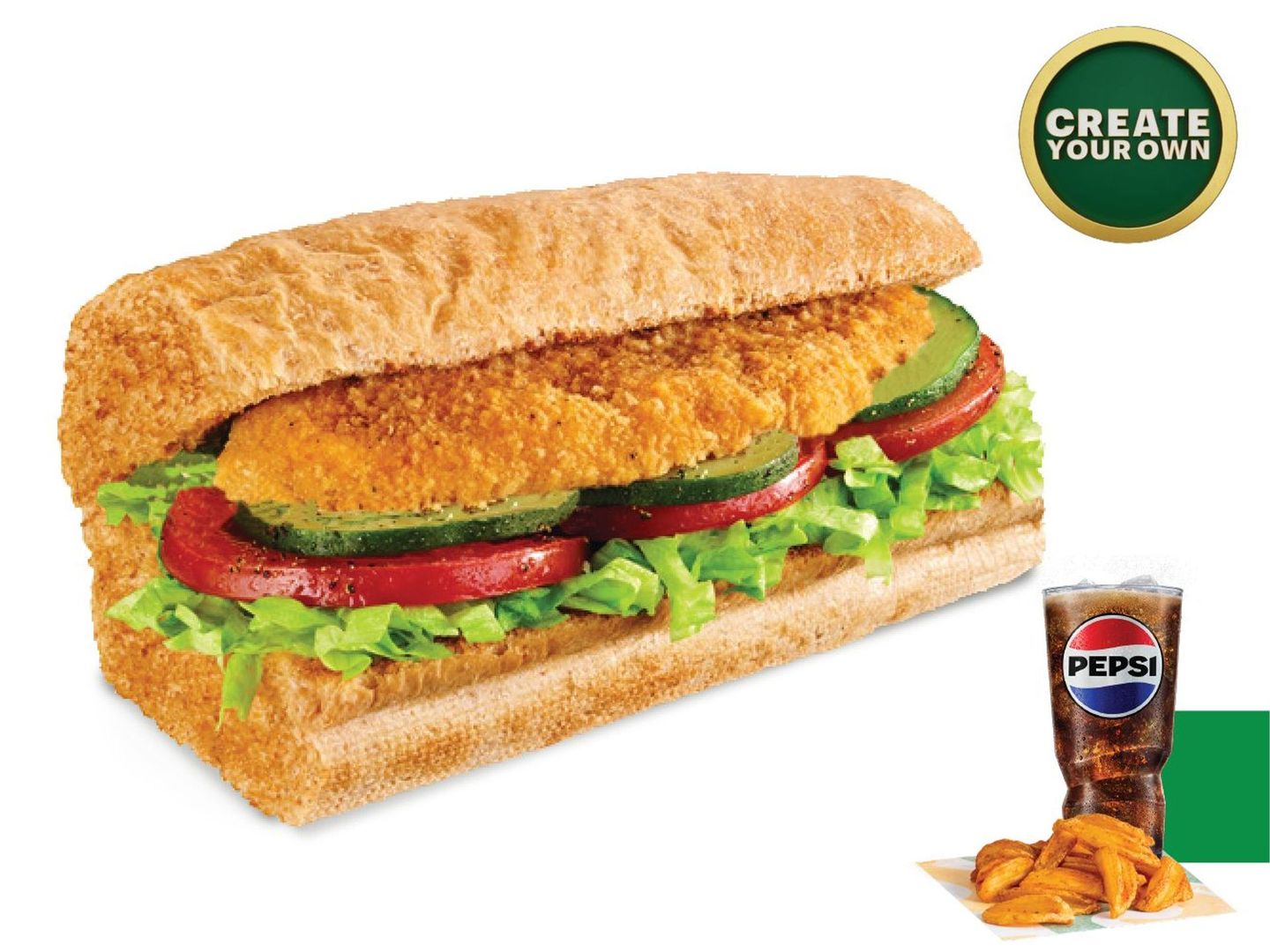 Oven Breaded Chicken Meal - Italian Bread 6inch