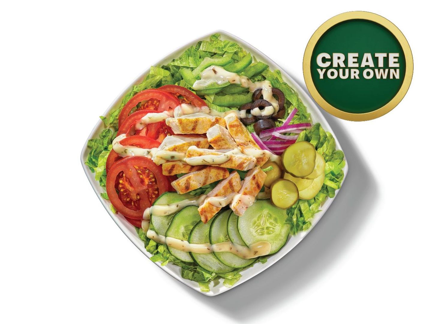 Create Your Own Salad - Salad Steak& Cheese