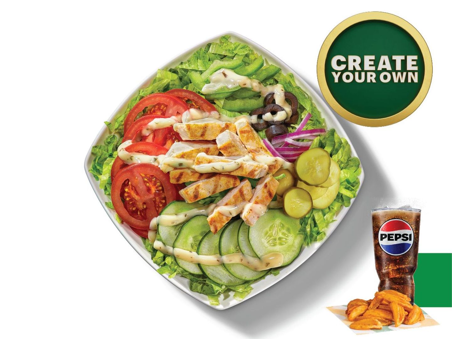 Create Your Own Salad Meal - Salad Steak& Cheese