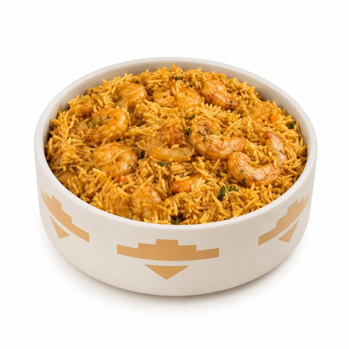 Shrimp With Rice And Vegetables