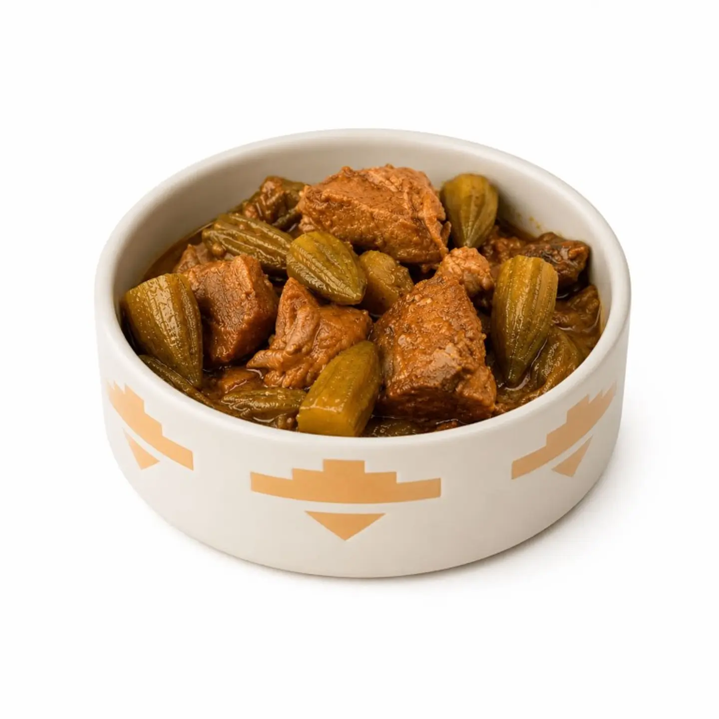Okra With Meat