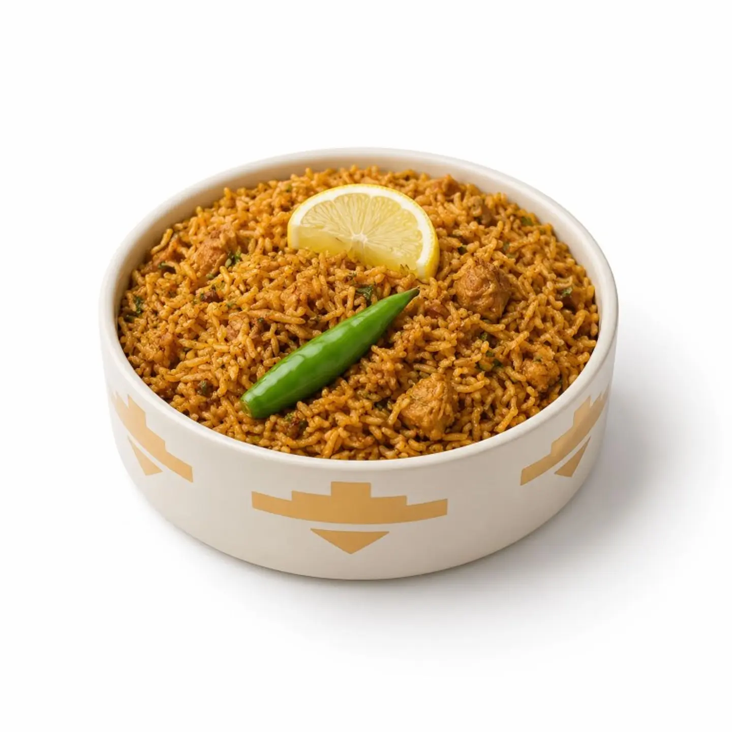 Meat With Rice And Vegetables