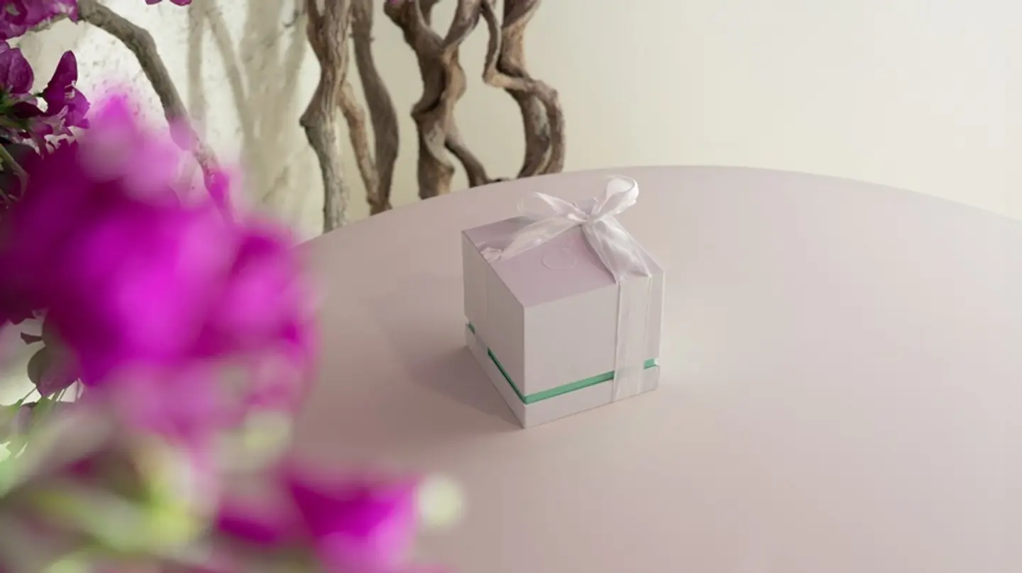 White Gift Box Empty