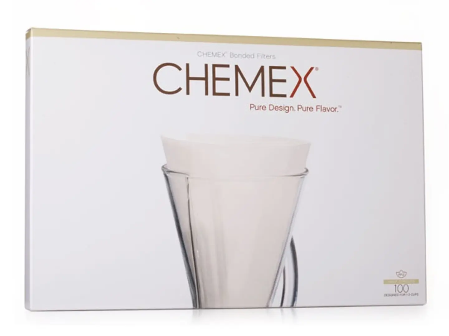 Chemex Filters Unfolded 13 Filter Paper Half Moon