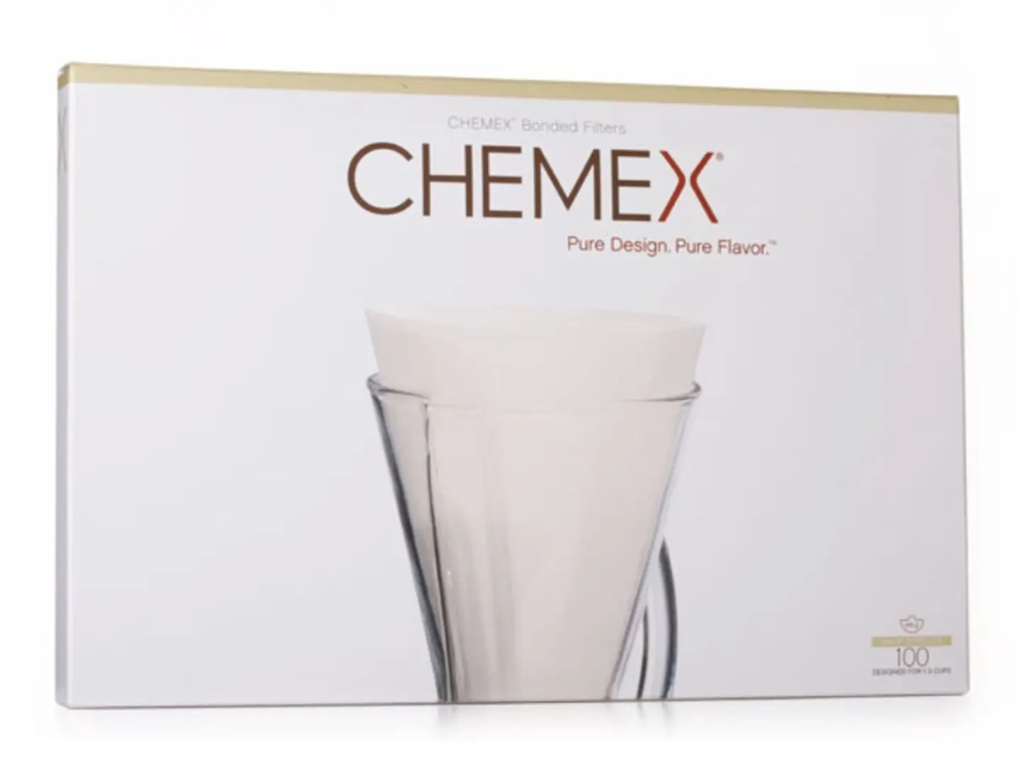 Chemex Filters Unfolded 13 Filter Paper Half Moon