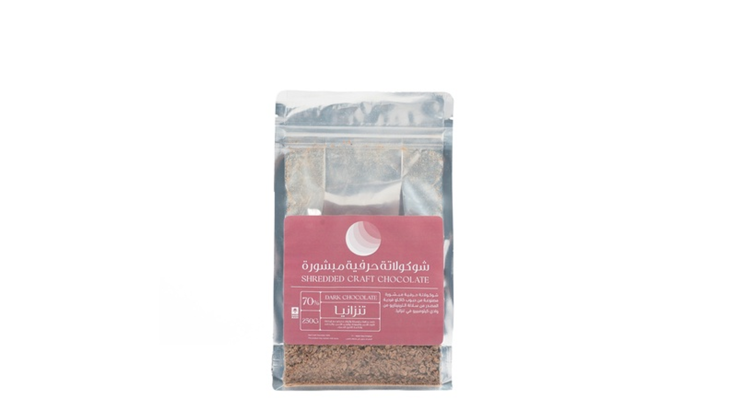 Shredded Craft Chocolate Tanzania 70% 250 G