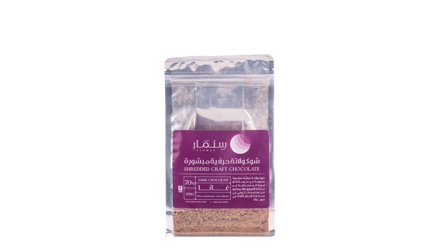 Shredded Craft Chocolate Ghana 70%   250g