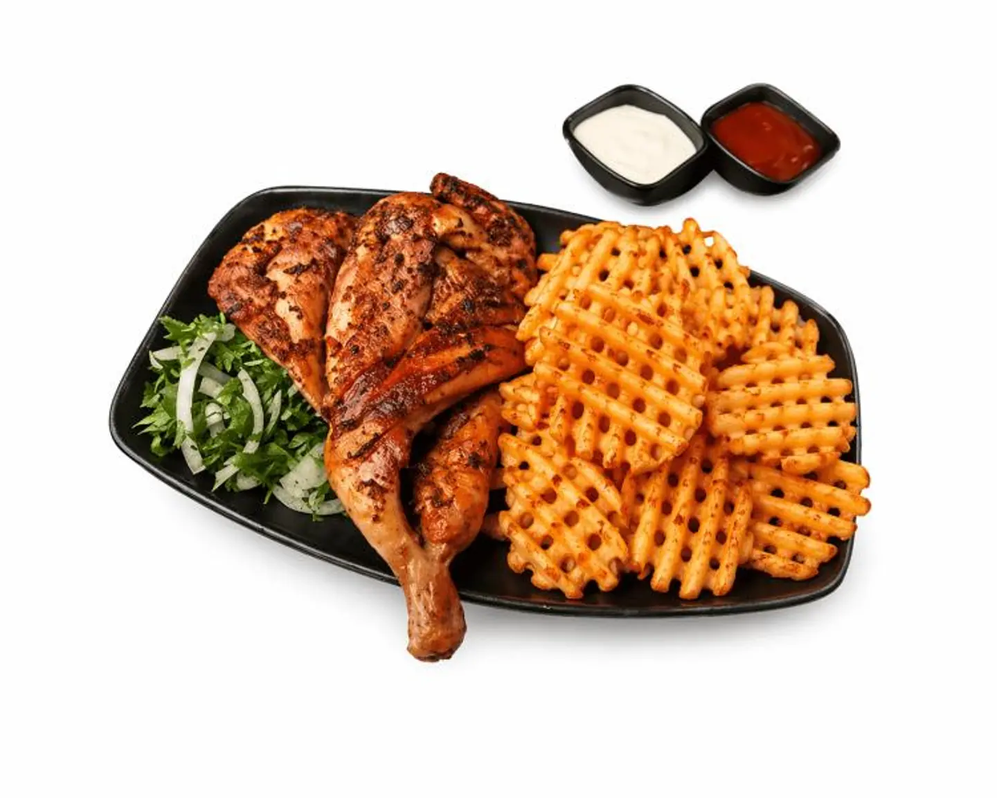 Bbq Meal With Crispy Potatoes