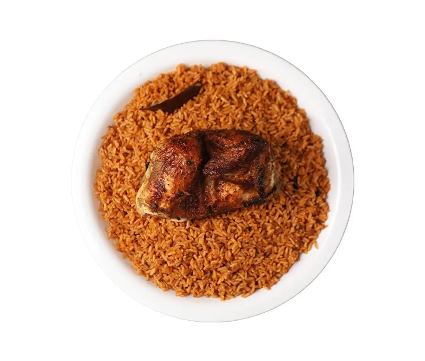 نصف دجاج شواية و رز احمر