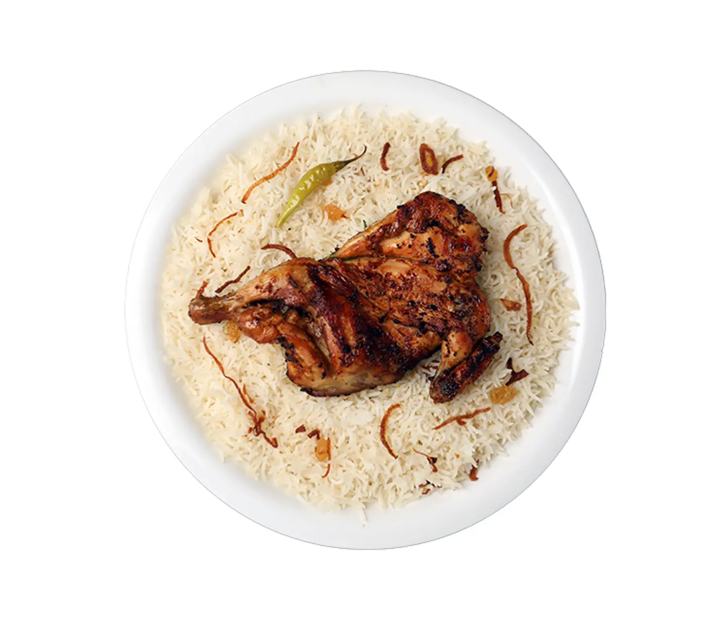 نصف باربكيو مع أرز بشاوري