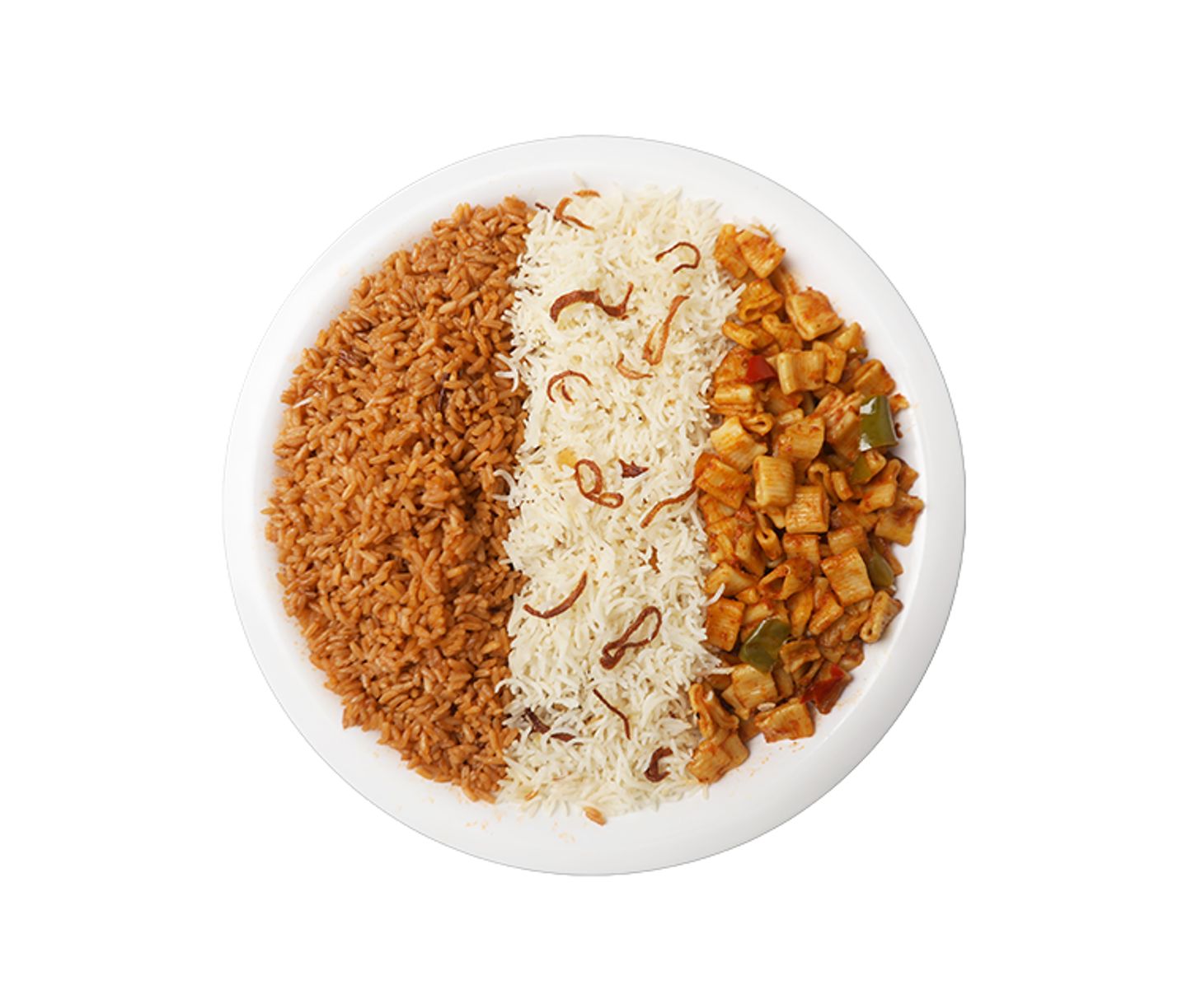 Red Rice, White Rice And Pasta