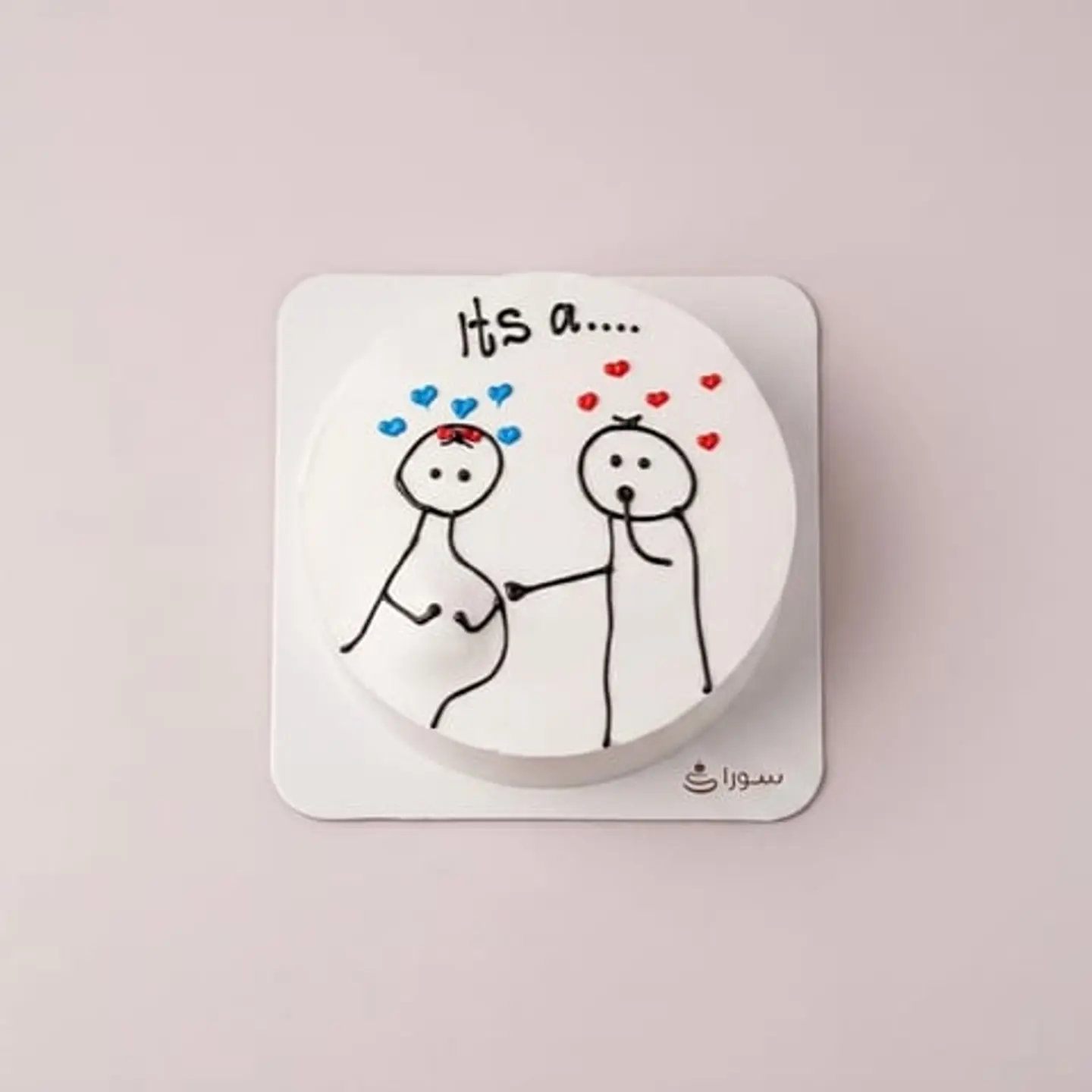 Gender Reveal Cake